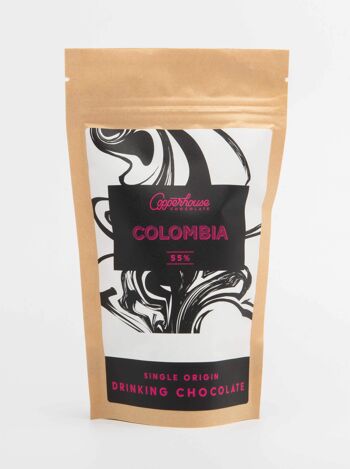Chocolat chaud Colombie 55% d'origine unique - Boîte de 2 portions 60g 1