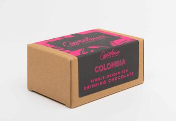 Chocolat chaud Colombie 55% d'origine unique - Boîte de 2 portions 60g 2
