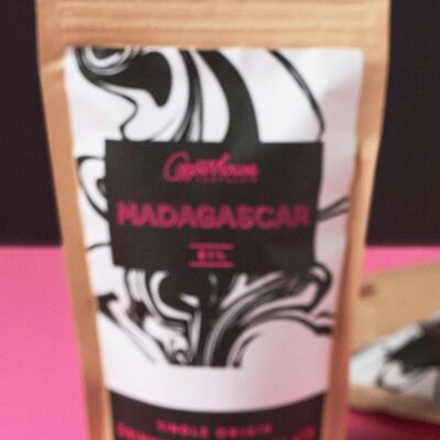 Madagascar 61% chocolate caliente de origen único - 60g caja 2 raciones