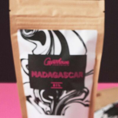 Madagascar 61% chocolate caliente de origen único - 220g bolsita de 7 porciones