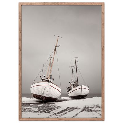 Winter Boats 50x70cm