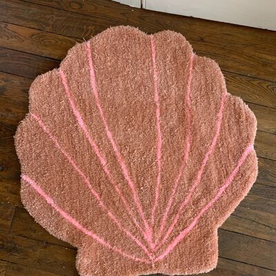 Pale pink XXL coquillo rug