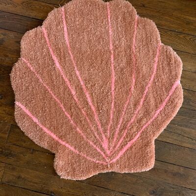 Pale pink XXL coquillo rug