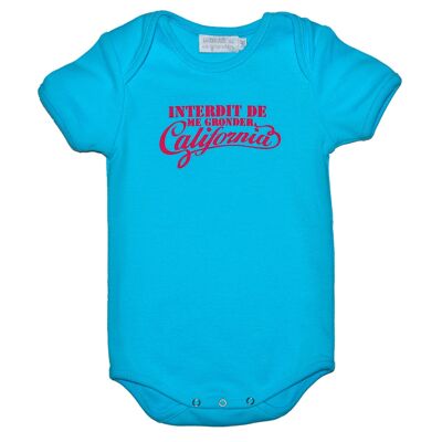 PETIT CALIFORNIA  Turquoise logo fushia 18 mois