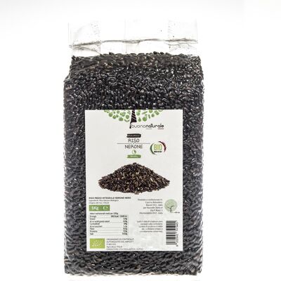 Riso Nero BIOLOGICO 1kg — Riso integral italiano pronto en 35-40 minutos e ideal para salar o segundos piatti