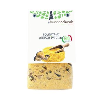 Polenta aux champignons aux cèpes BIOLOGICA 250g — Pasto Italiano vegan-OK sans glutine par 5, immédiatement en 5 minutes 1