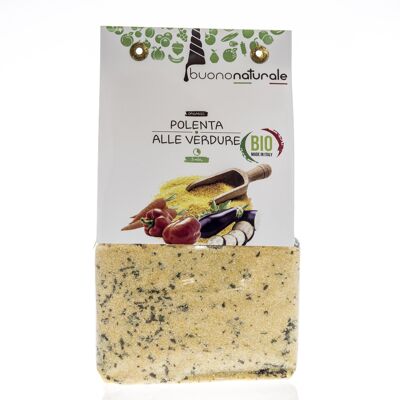 Polenta con verdure BIOLOGICA 250g — Pasto italiano vegan-OK senza glutine per 5, pronto in 5 minuti