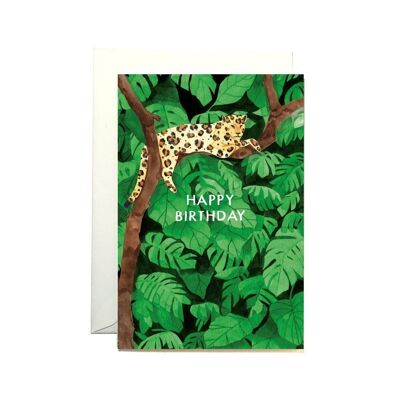 Tarjeta de cumpleaños de la selva