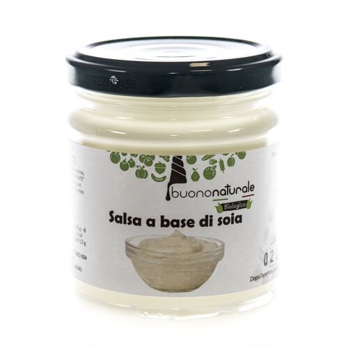 Soy mayonnaise, ORGANIC 185g — Italian vegan, soy-based mayonnaise for all dishes based on organically farmed ingredients