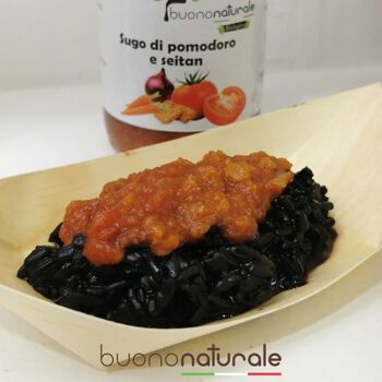 Sauce tomate au seitan, BIO 190g — Ragoût italien vegan à base de seitan pour tous les plats à base d'ingrédients issus de l'agriculture biologique 2