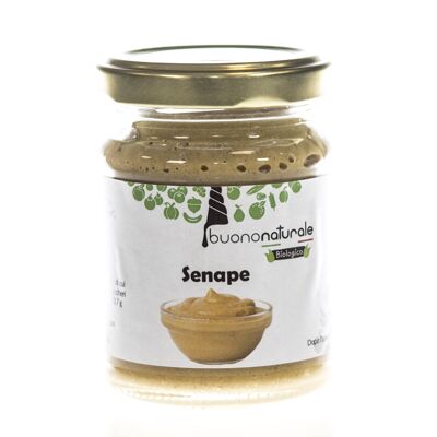 Senf, BIO 130g – Italienischer Senf für alle Gerichte mit Zutaten aus biologischem Anbau