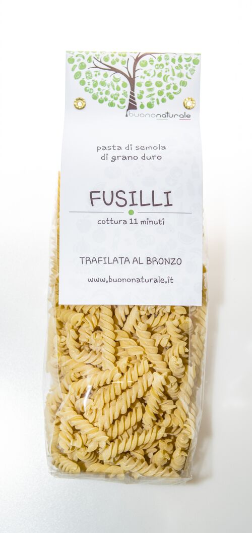 Fusilli, 500g — Semiartisanally bronze wire-drawn with locally sourced ingredients and desiccated for avg. 30 hours — always "al dente"