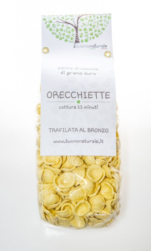Orecchiette, 500g — Semiartisanally bronze wire-drawn with locally sourced ingredients and desiccated for avg. 30 hours — always "al dente"