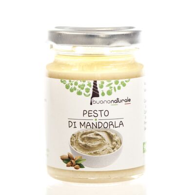 Pesto d'amandes, 90g — Sauce savoureuse italienne originale pour tous les plats à base de fruits secs siciliens de première qualité