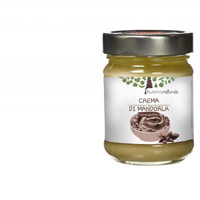 Crema spalmabile alle mandorle, 90g — Crema dolce italiana originale per spalmare o farcire torte/panettoni a base di frutta secca siciliana di prima qualità
