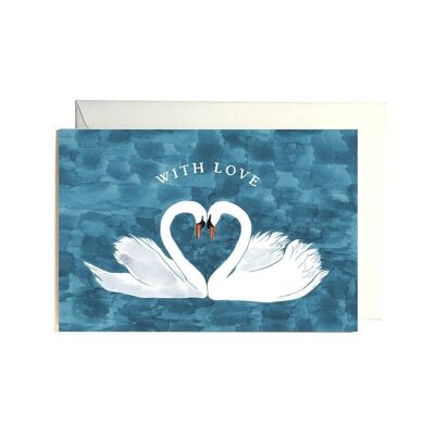 Love Swan card
