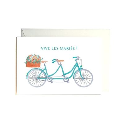 Carte mariage Tandem