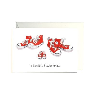 Sneakers birth card