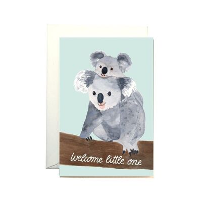 Tarjeta de nacimiento de koalas