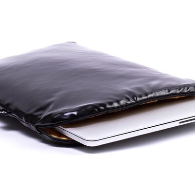 Black Macbook Sleeve - Black Dahlia - 13 inch