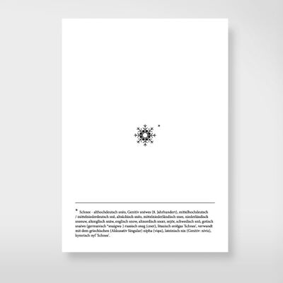 Postcard "snowflake"