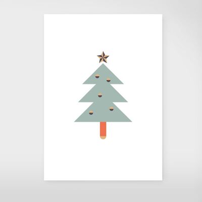 Postcard "Christmas fir"