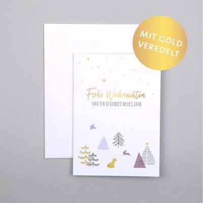 Carte de Noël Forêt Alma