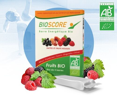 BIOSCORE barre énergétique 100 Fruits Bio