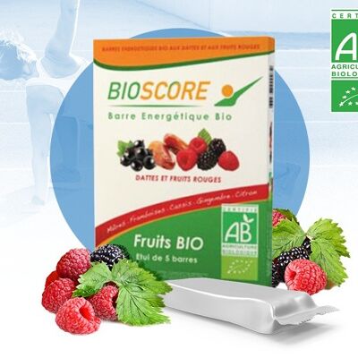 Barrita Energética BIOSCORE 100 Frutas Ecológicas