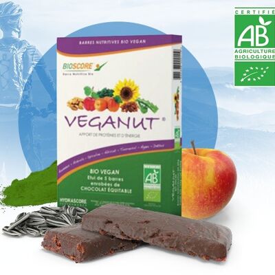 5 barrette proteiche bio e vegane Veganut Hydrascore