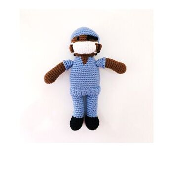 Baby Toy Nurse frotte hochet bleu 1