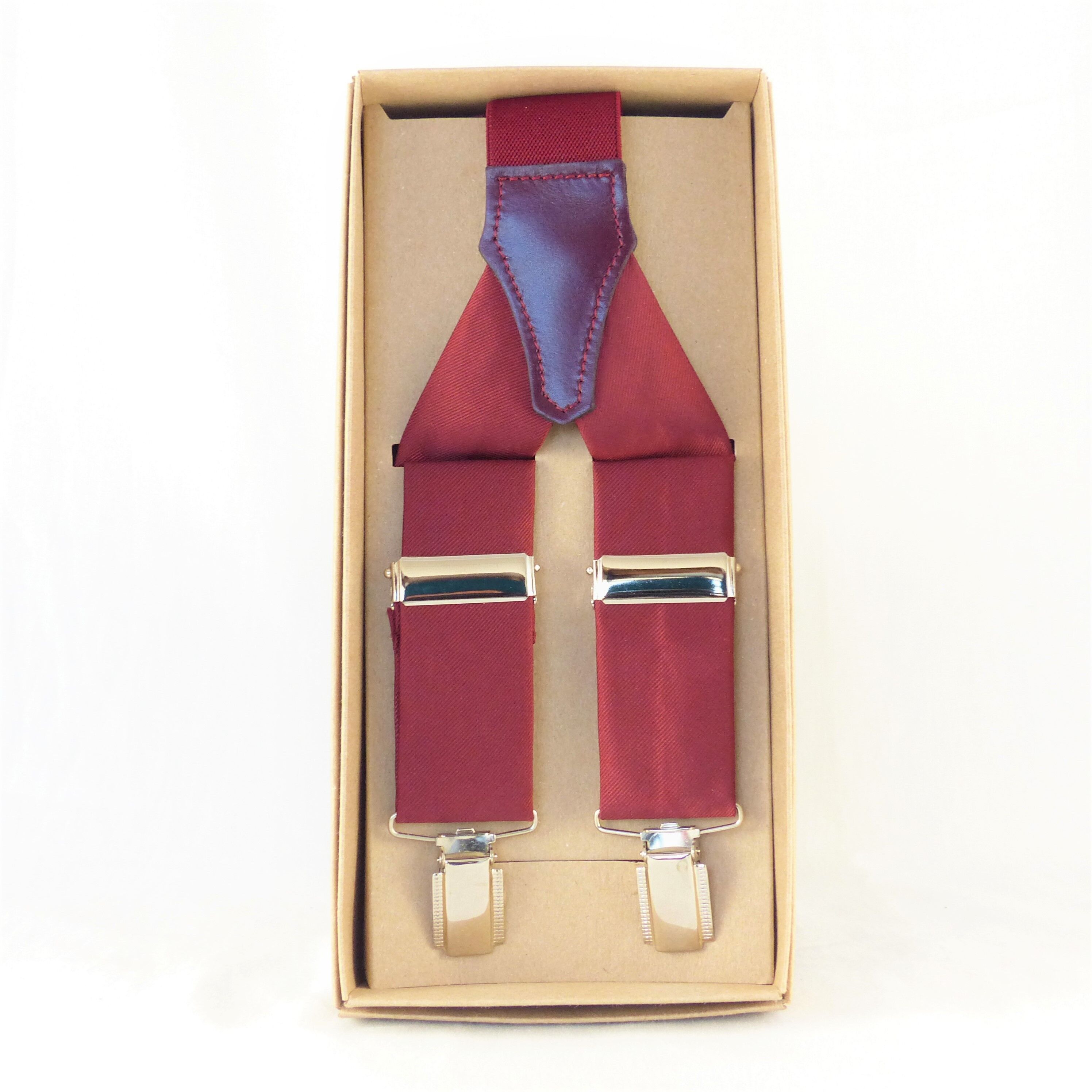 Bretelle in tessuto bordeaux