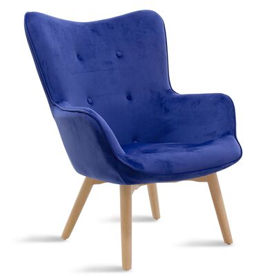 Kido pakoworld armchair velvet color blue