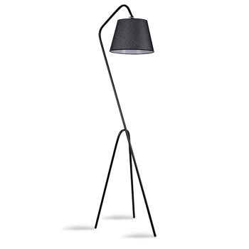 PWL-0123 pakoworld E27 lampadaire de couleur noire 30x50x165cm 1