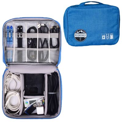 Cable organizer bag - blue