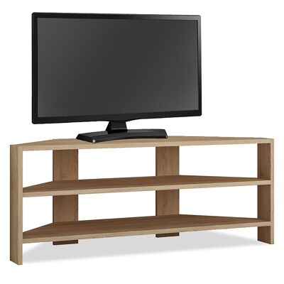 Thales pakoworld Corner TV Stand in oak colour 114x36x45cm