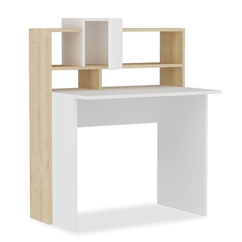 Office desk Tales pakoworld in white-oak color 93,5x60x118cm