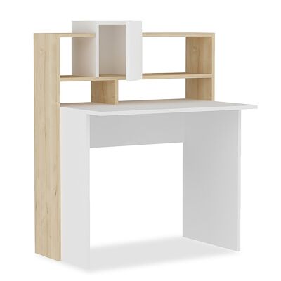 Office desk Tales pakoworld in white-oak color 93,5x60x118cm