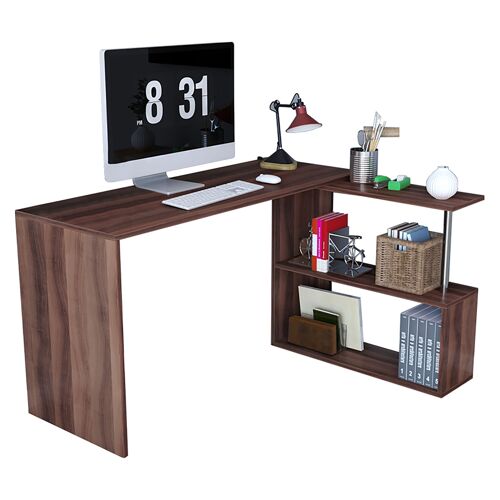 Desk-shelf unit Jenna pakoworld oak 130x50x72cm
