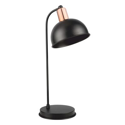Table office lamp PWL-0970 pakoworld E27 black-bronze D25x50cm