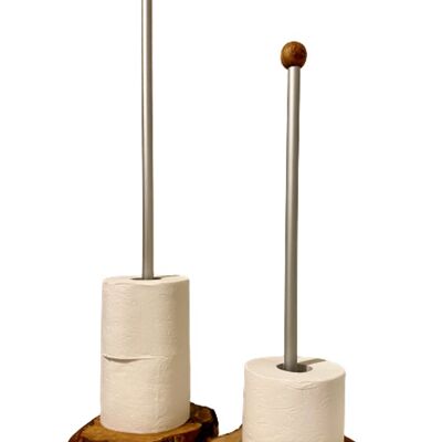 Large toilet roll stand, olive wood
