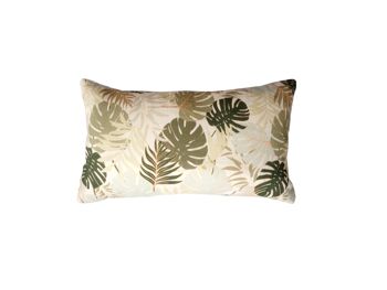 Coussin imprimé fleuri  "Feuille"