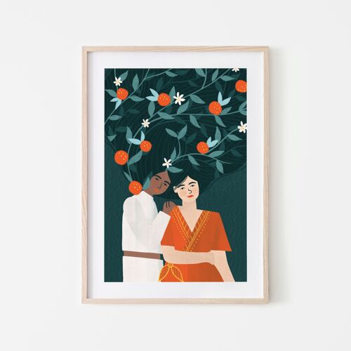 Sisterhood orange -  21x29.7cm