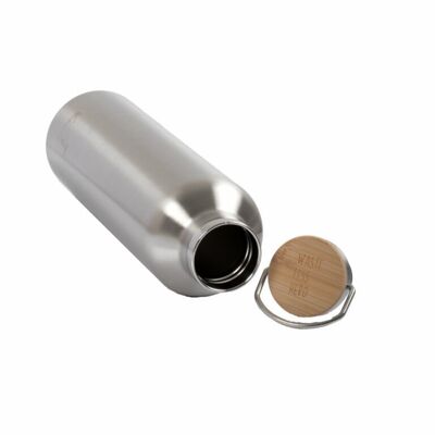 Stainless steel drinking bottle 0.5 liter leak-proof