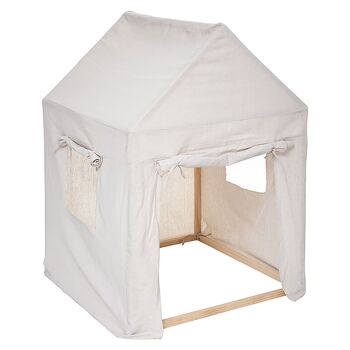 Tente-maison pour enfants Warm pakoworld beige 77,5x77,5x116cm