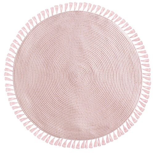 Javan carpet pakoworld pink fabric D90x1cm