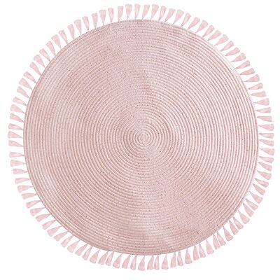 Javan carpet pakoworld pink fabric D90x1cm