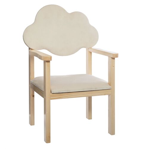 Children's chair Neon pakoworld natural-ivory 40,5x33,5x63cm