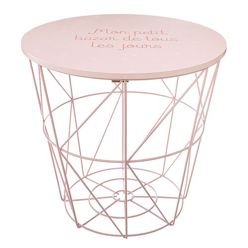 Side table Welly pakoworld pink D30x29.5cm