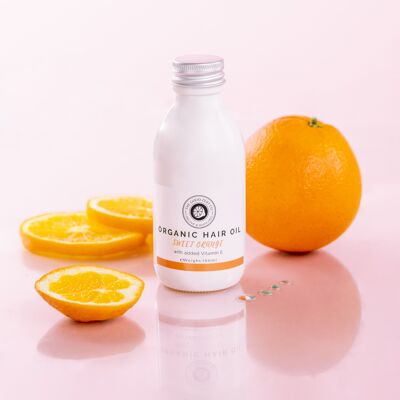 Aceite capilar orgánico de naranja dulce